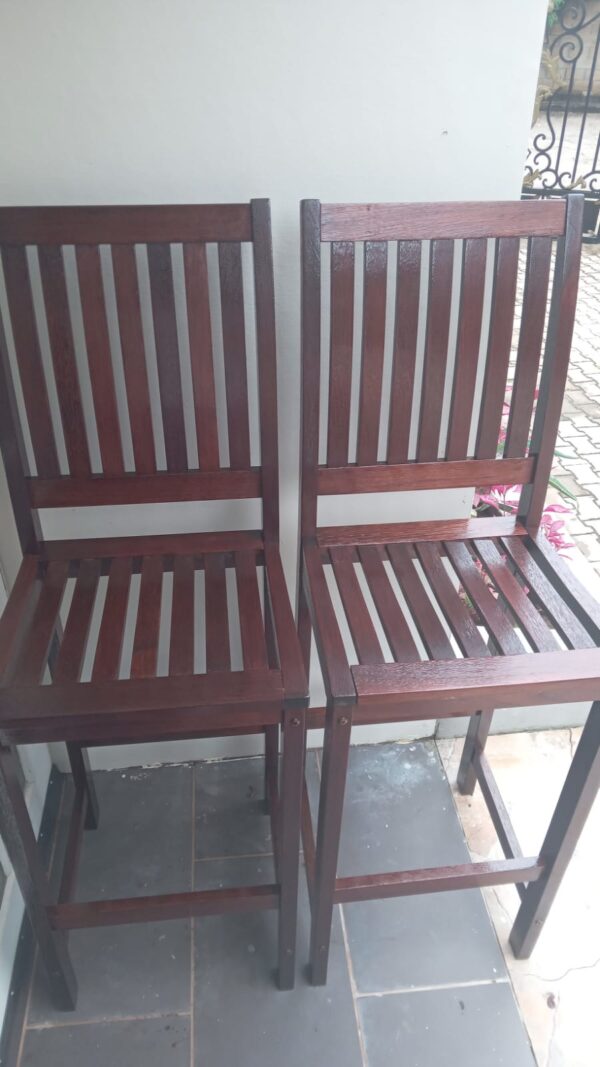 Solid Teak High Back Chair - Like New