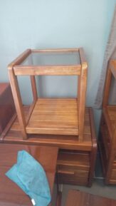 Two Tier Wood Side Table - Like New