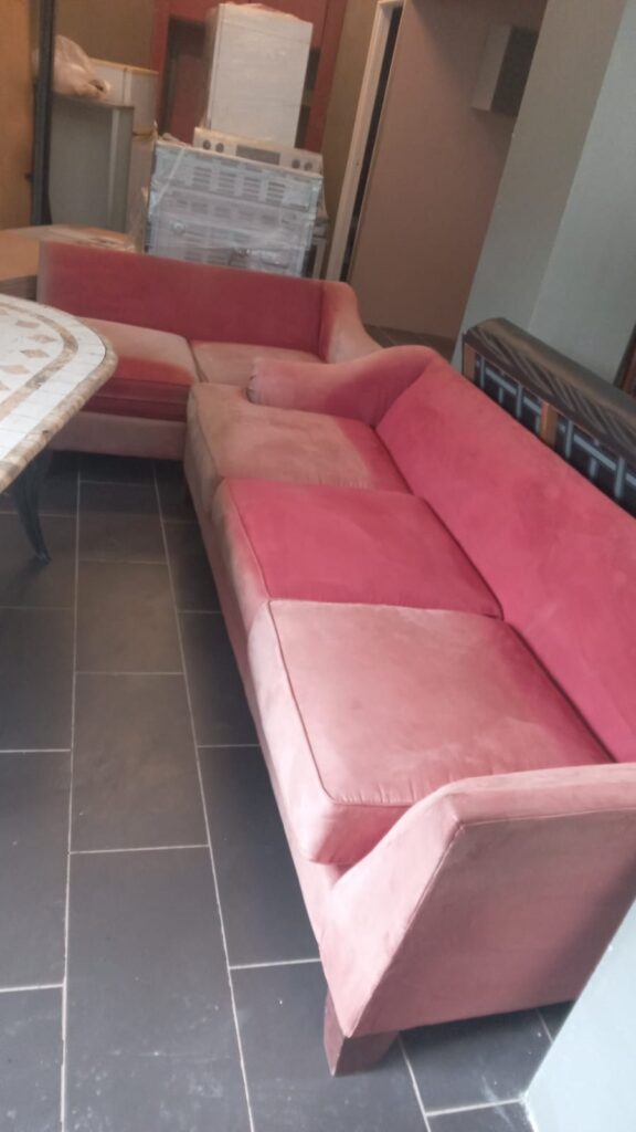 Pink Modular Sectional Sofa - Like New
