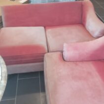 Pink Modular Sectional Sofa - Like New